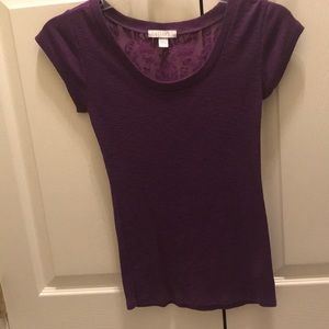 Purple Lace Backed Shirt